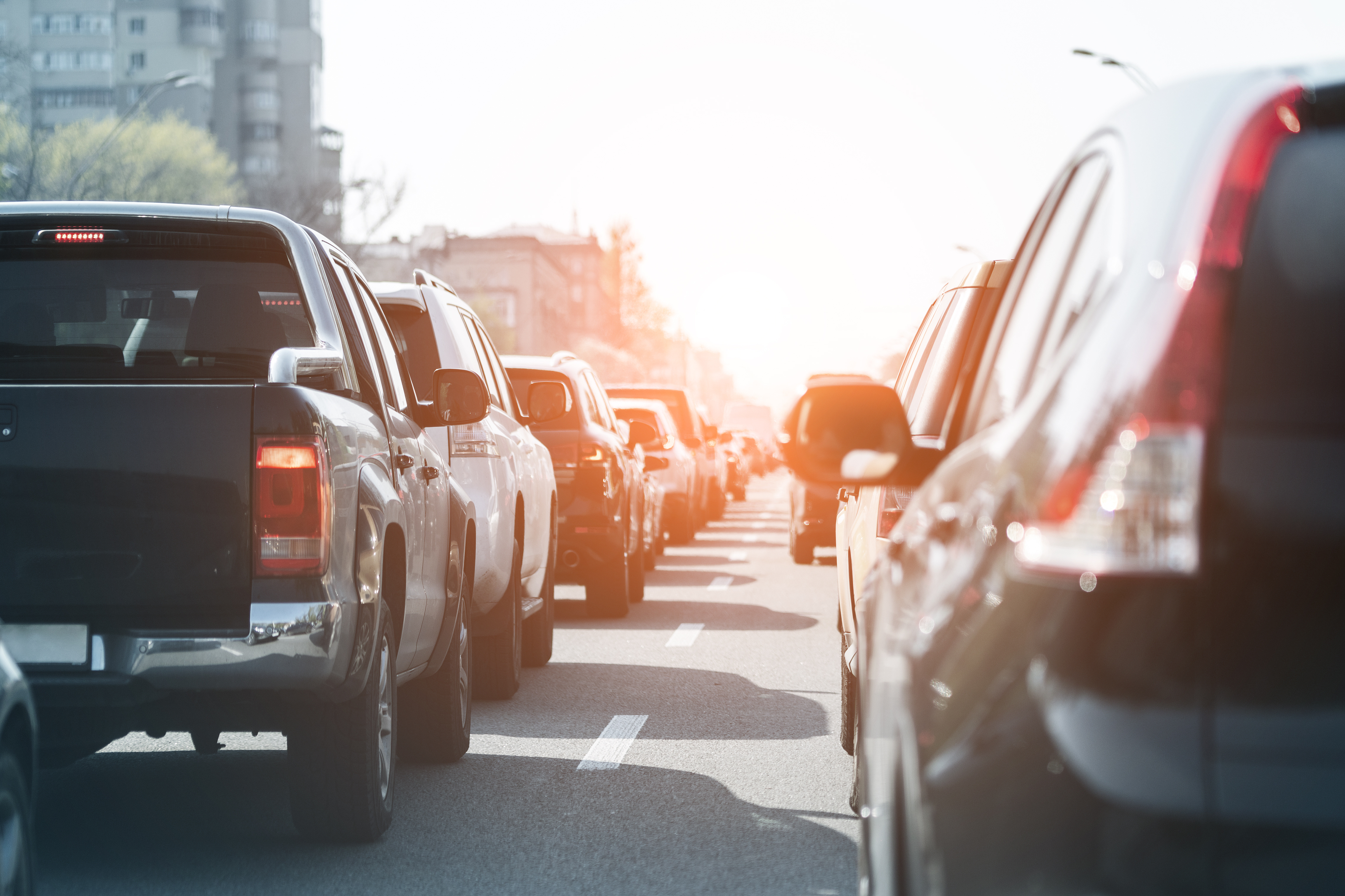congested traffic